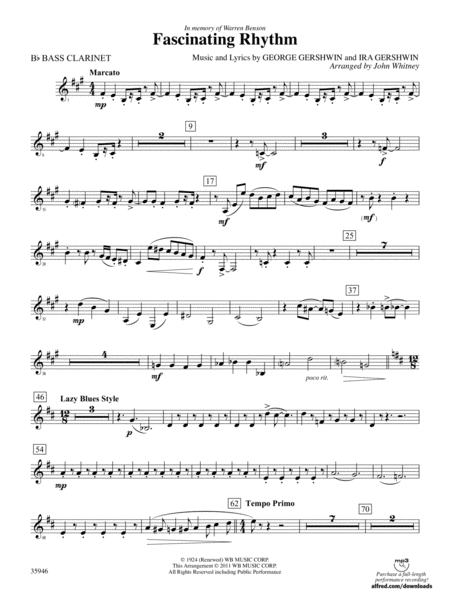 Fascinating Rhythm: B-flat Bass Clarinet