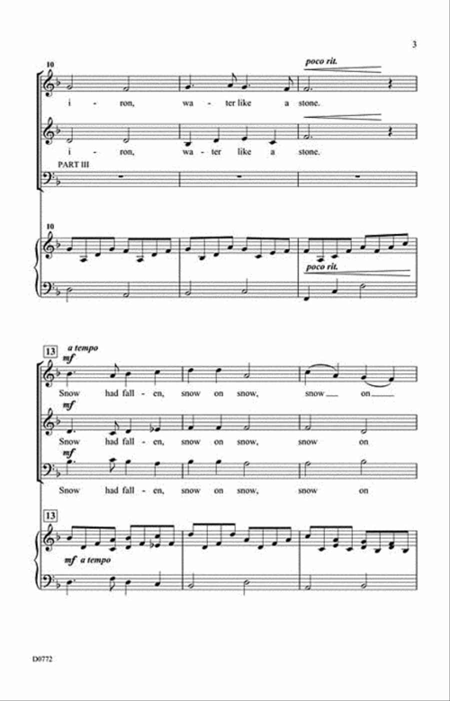 In the Bleak Midwinter In the Bleak Midwinter 3-Part scores gallery preview page 3