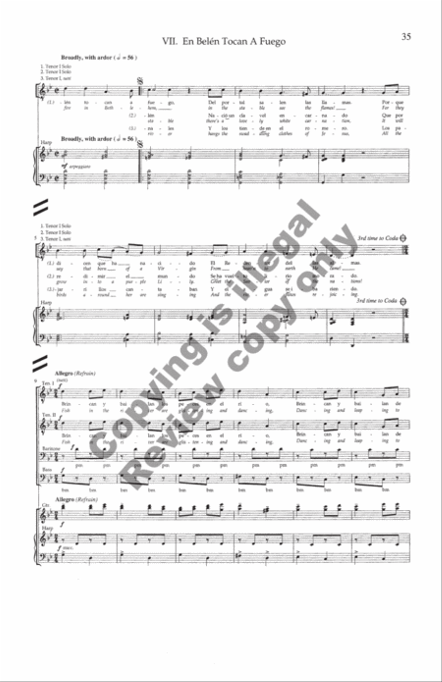 Carols and Lullabies (Full Score) Choir scores gallery preview page 18