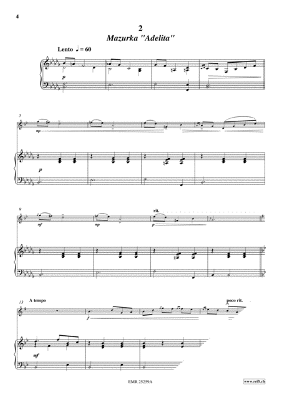 2 Pieces Baritone Saxophone scores gallery preview page 4