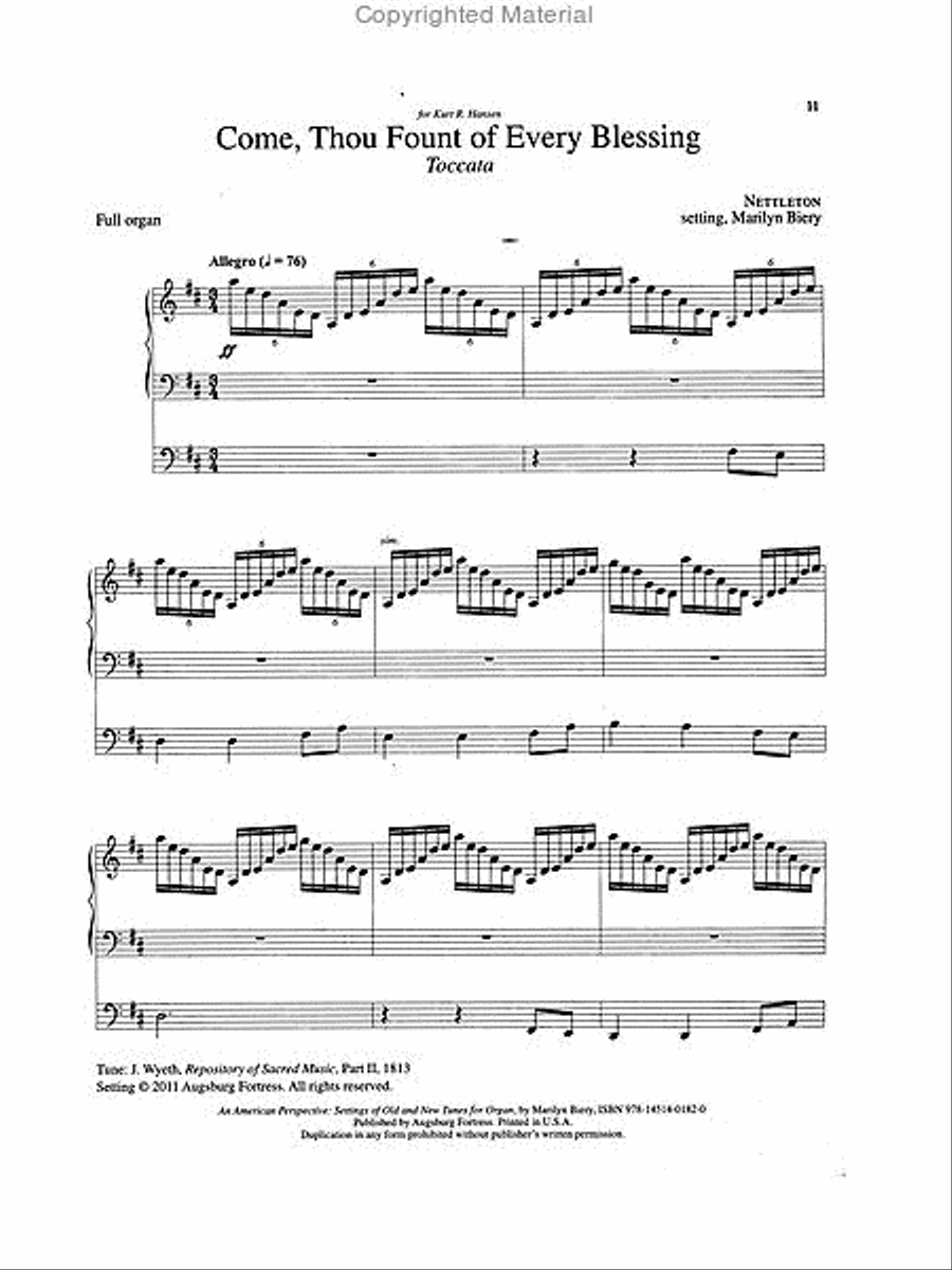 An American Perspective Organ scores gallery preview page 3
