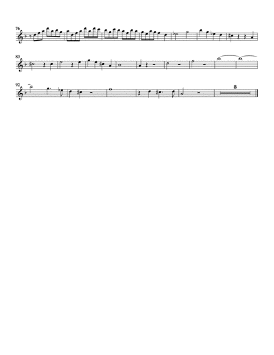 Der Hoelle Rache kocht in meinem Herzen from Die Zauberfloete (Queen of the night aria from Magic f Flute scores gallery preview page 6