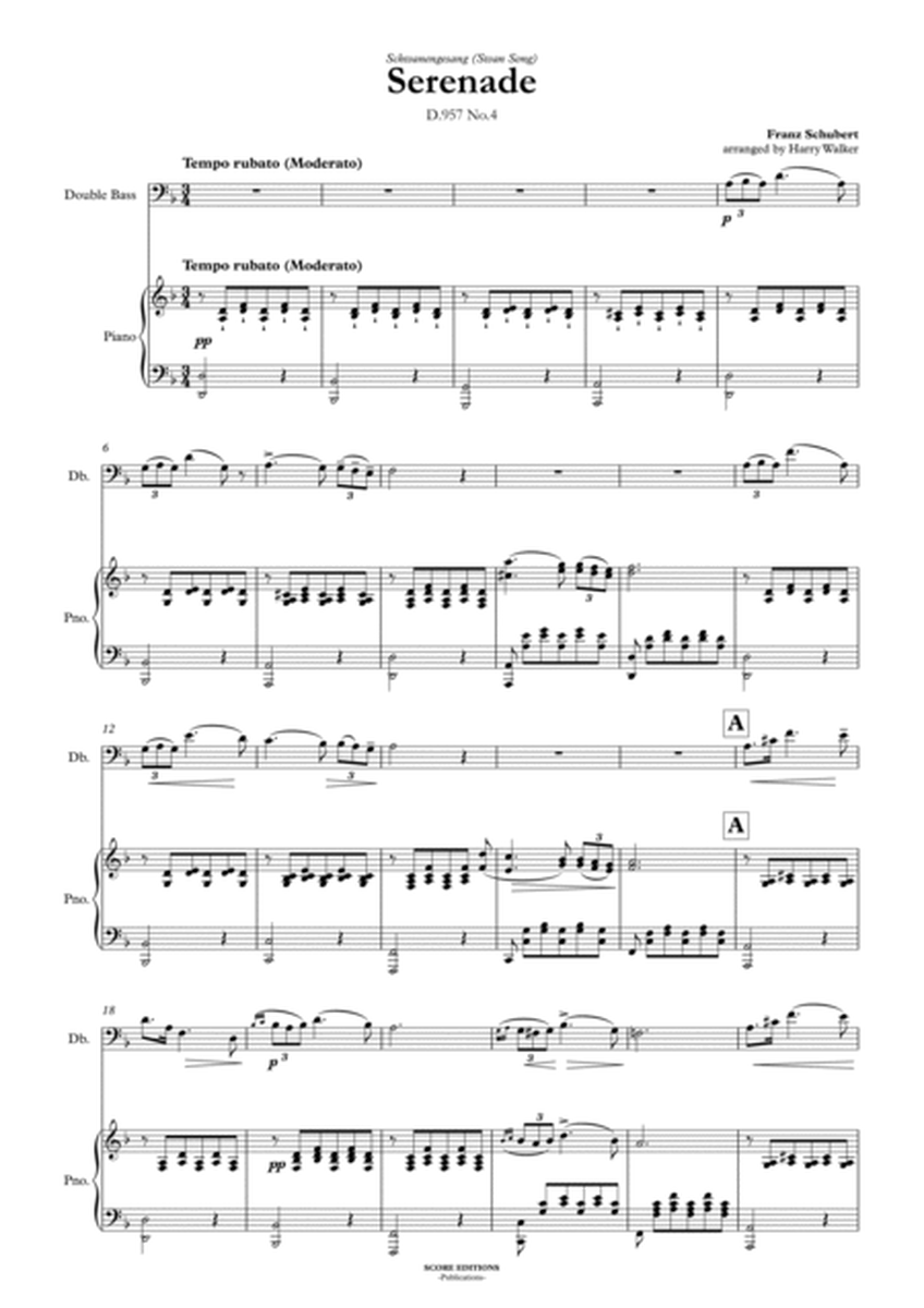 Shubert: Serenade for Double Bass and Piano image number null