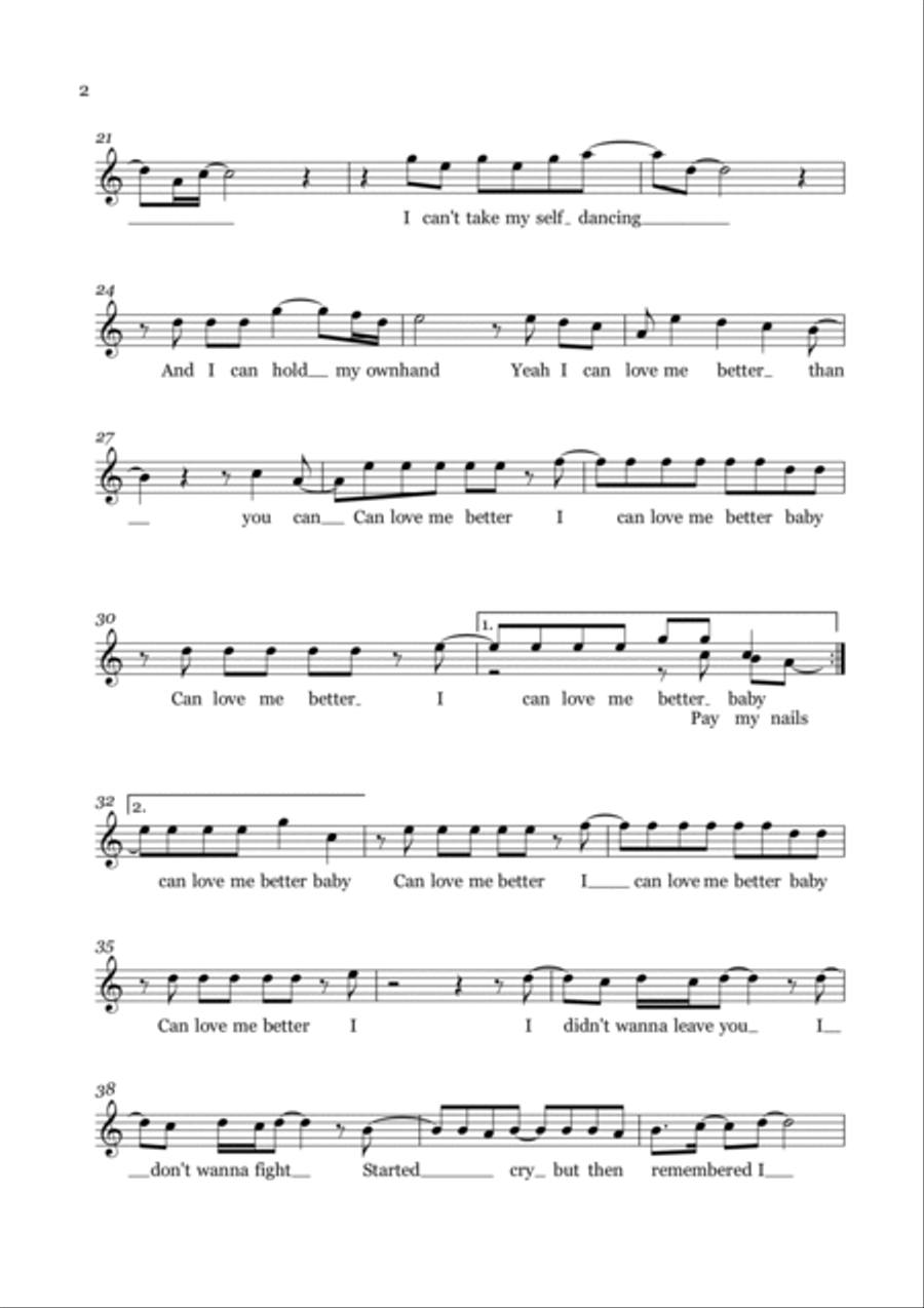 Flowers Flute Solo scores gallery preview page 2