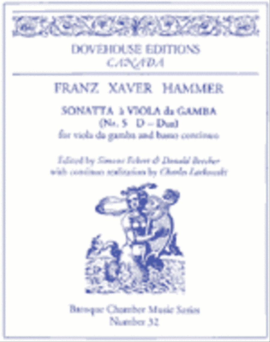 Sonatta a viola da gamba (No. 5 D Dur) Viola scores gallery preview page 1