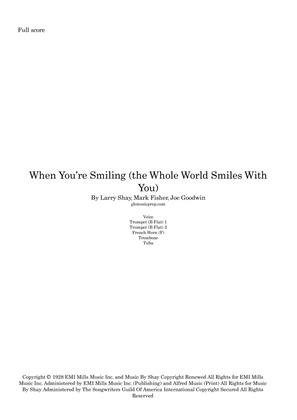 Book cover for When You're Smiling (the Whole World Smiles With You)