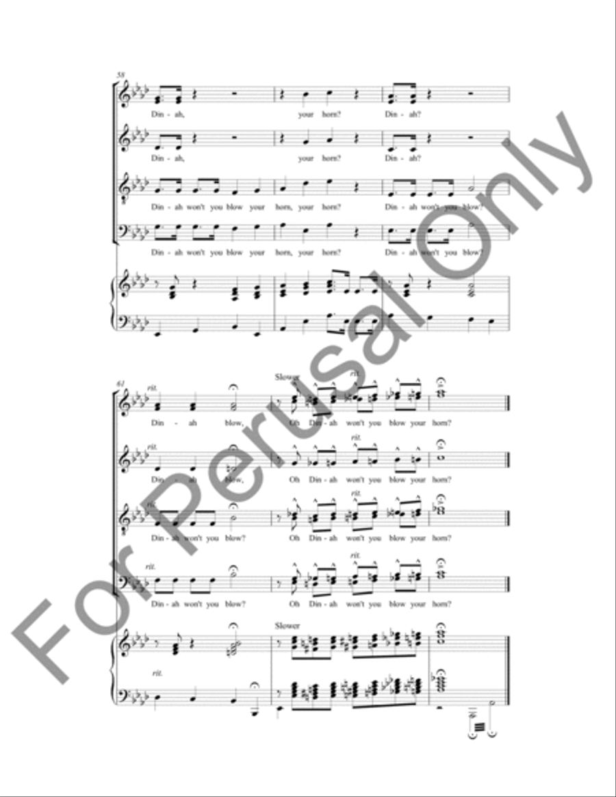 I've Been Working On The Railroad 4-Part scores gallery preview page 10