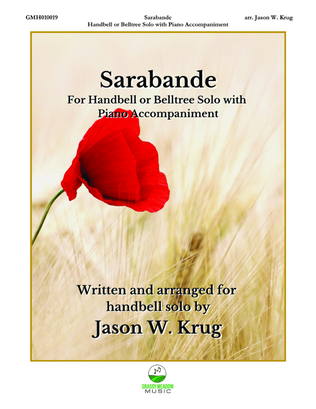 Book cover for Sarabande (for handbell solo with piano accompaniment)
