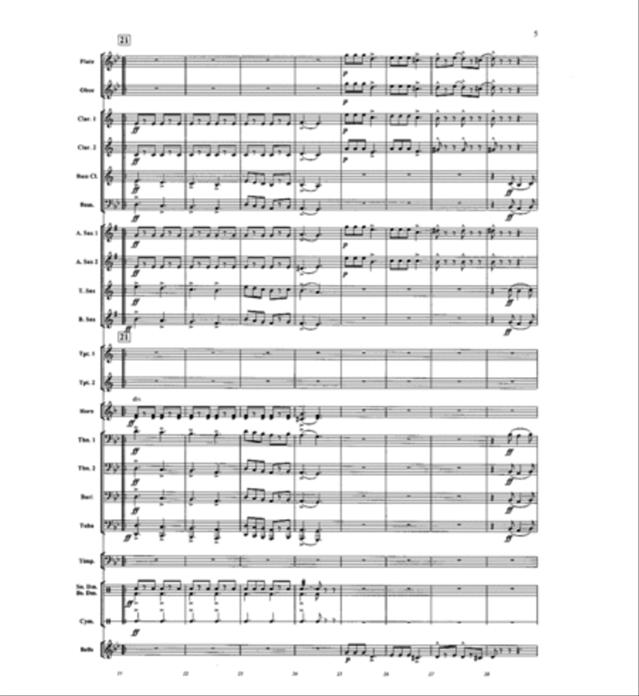 In The Center Ring Concert Band scores gallery preview page 5