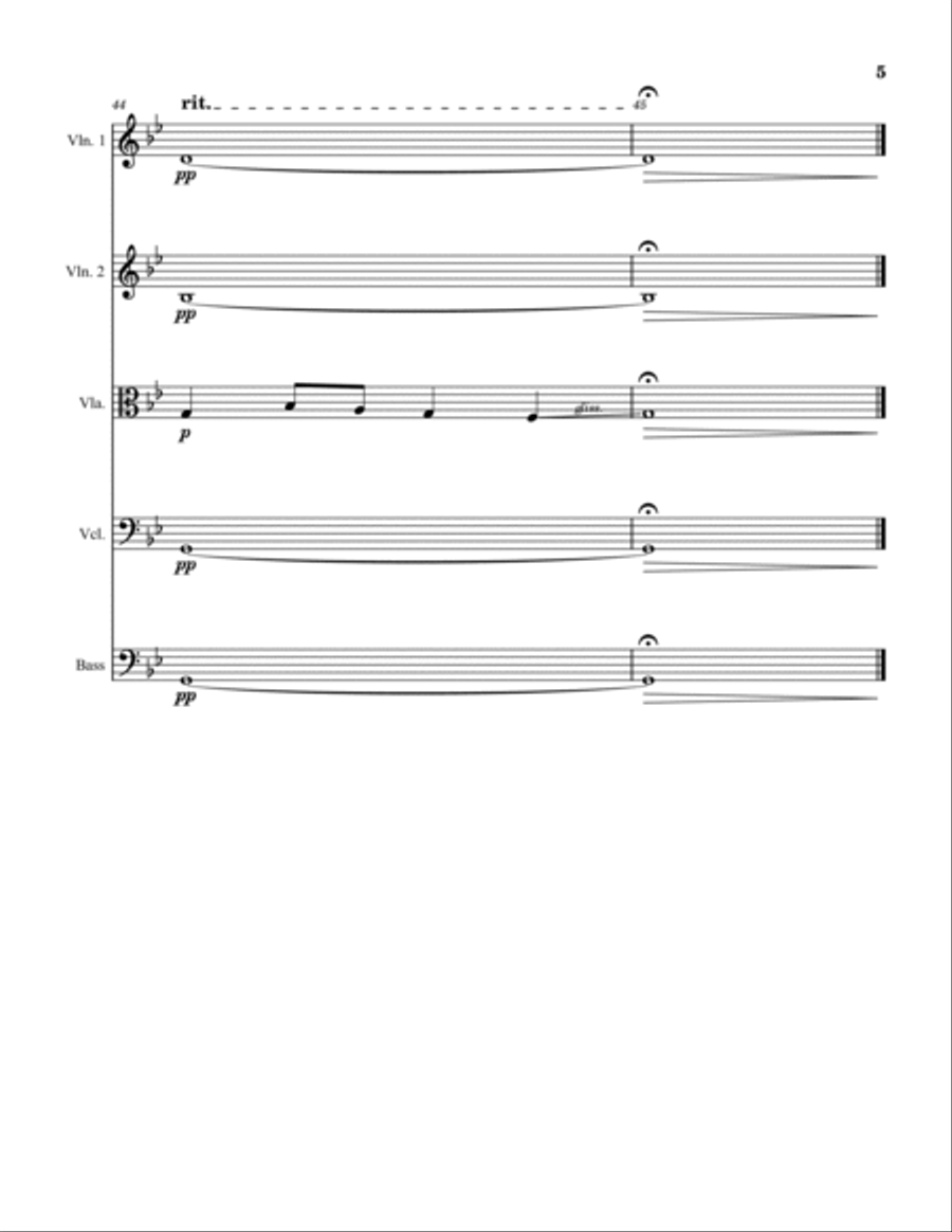 The Flower of Death The Flower of Death String Orchestra scores gallery preview page 5