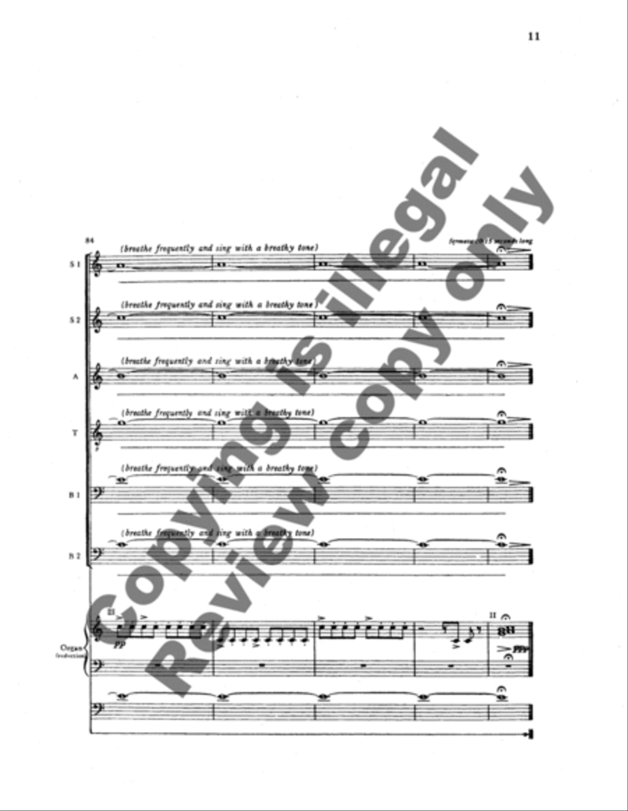 Fanfares: No. 3. Alleluia 4-Part scores gallery preview page 14