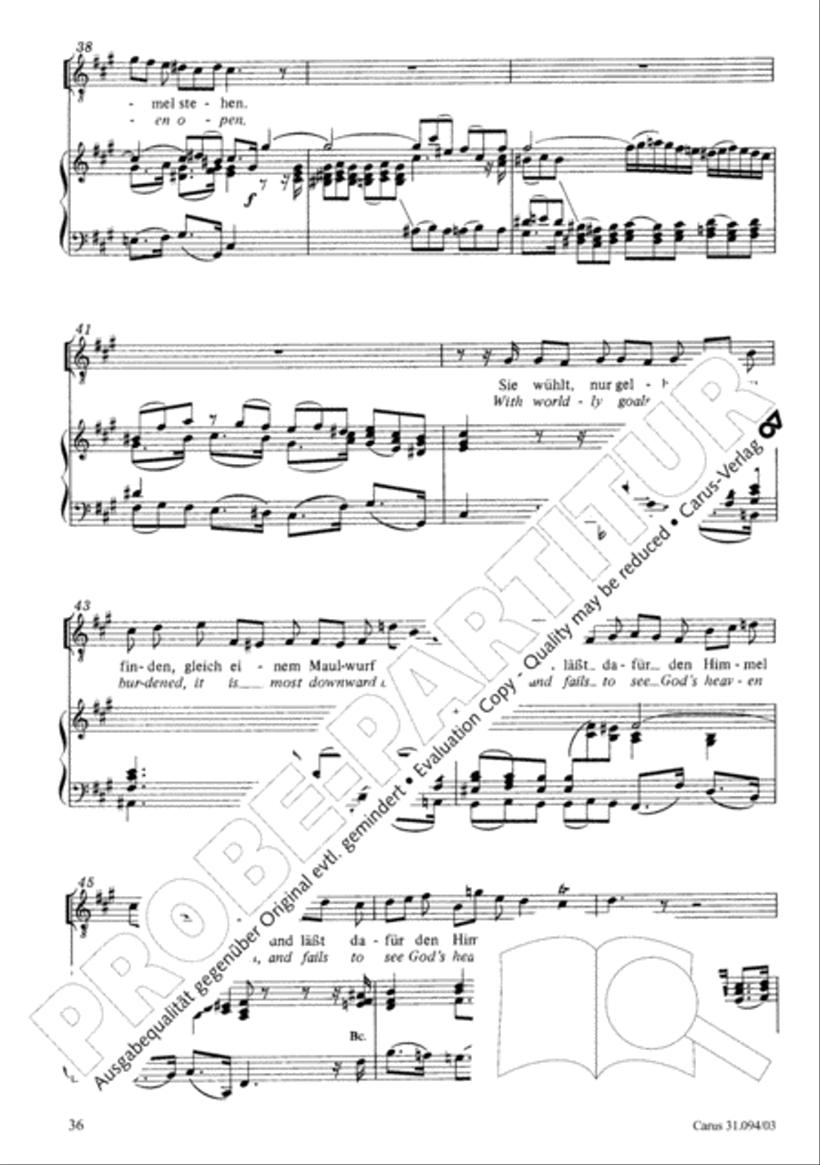 What has this world to give (Was frag ich nach der Welt) 4-Part scores gallery preview page 37