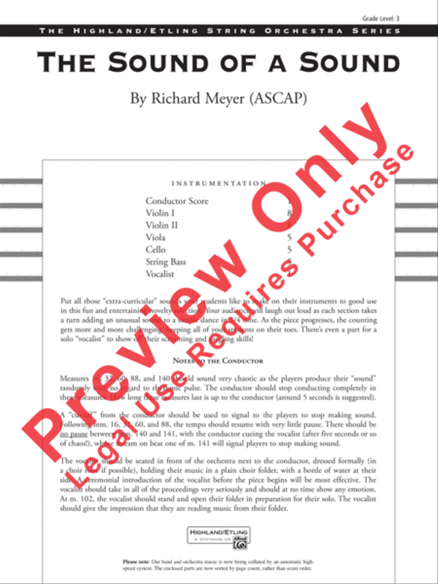 The Sound of a Sound String Orchestra scores gallery preview page 21