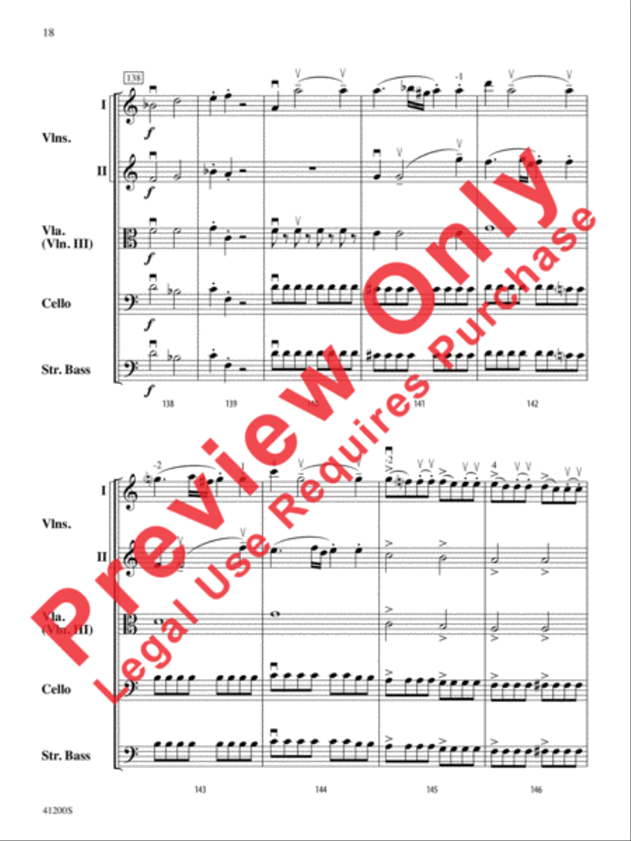Allegro Molto String Orchestra scores gallery preview page 19