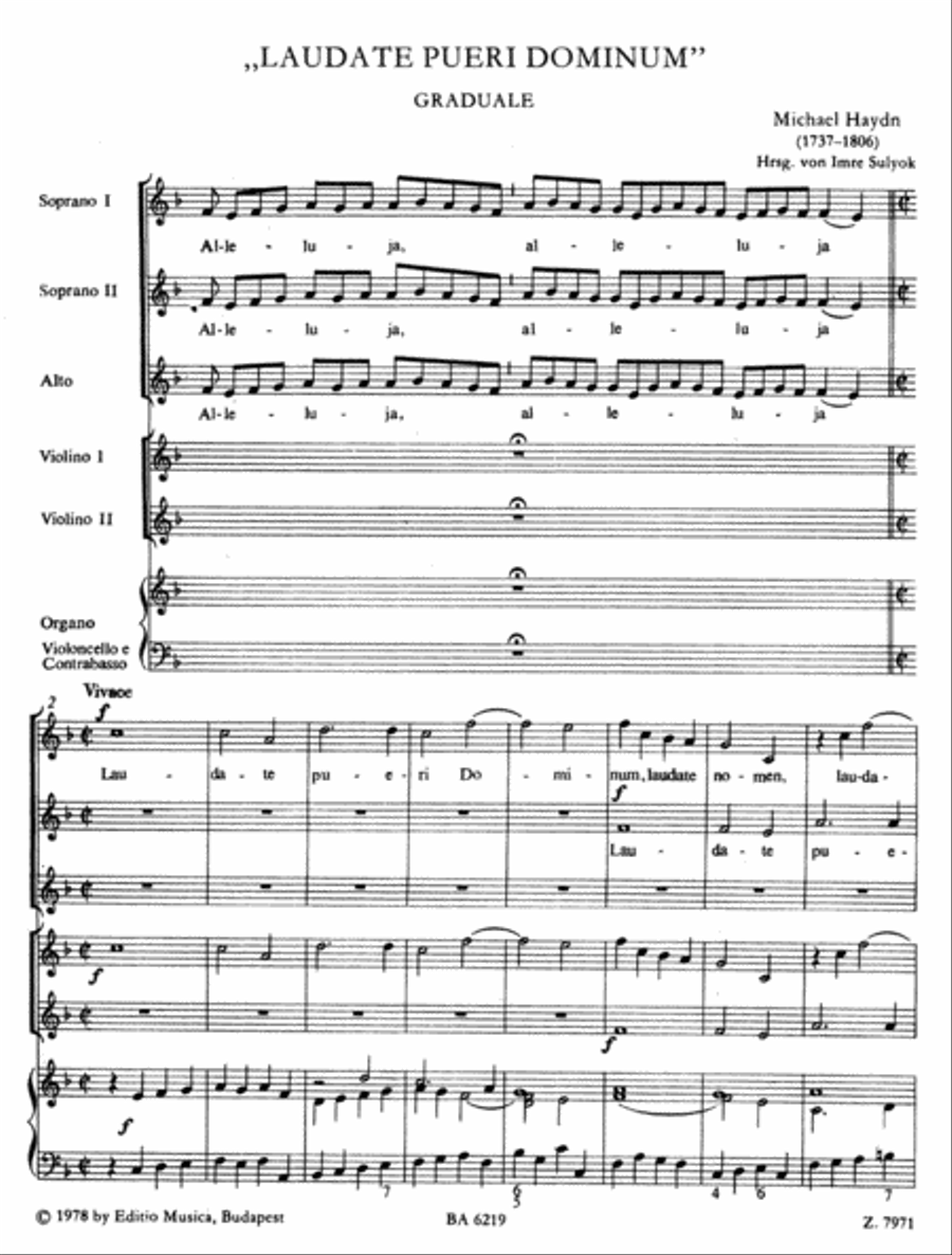 Laudate pueri Dominum SSA scores gallery preview page 2
