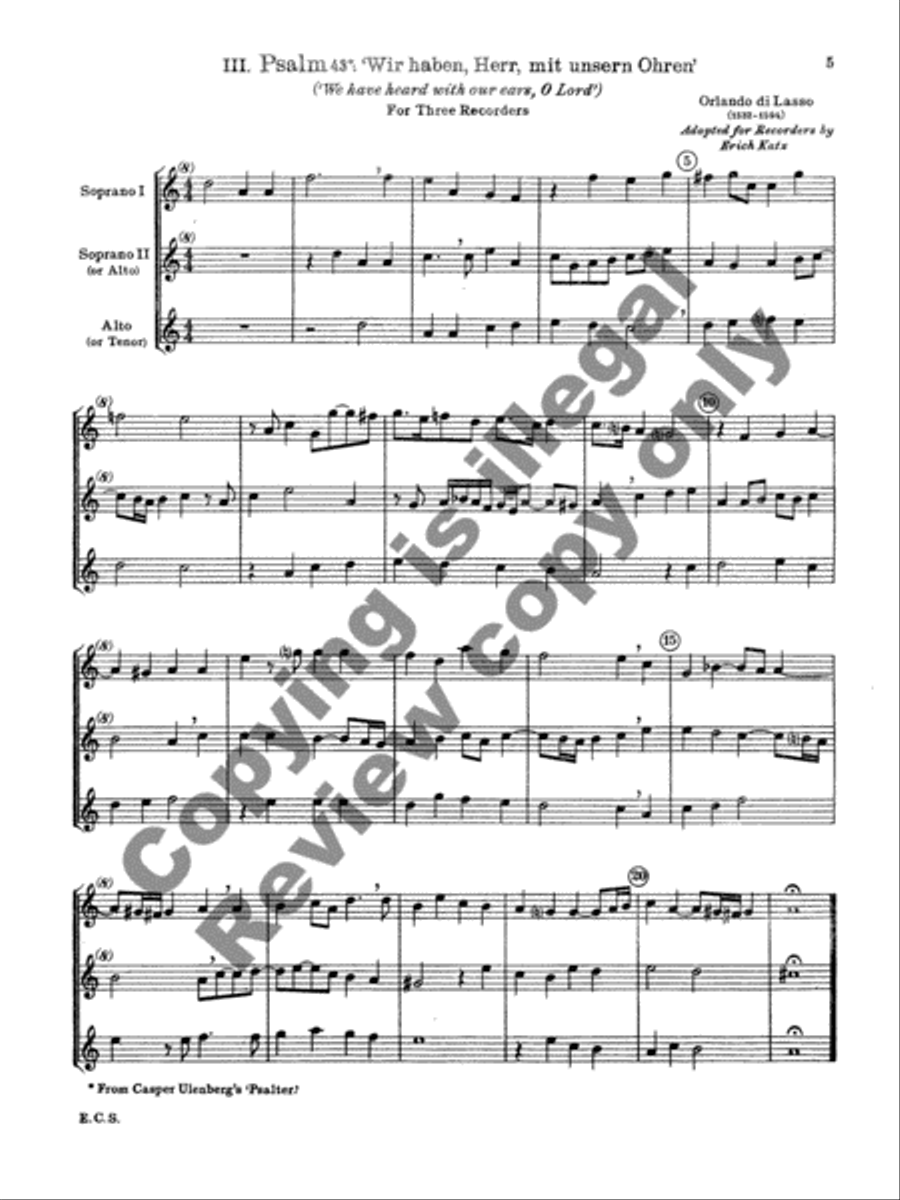 <br>Sheet music extract