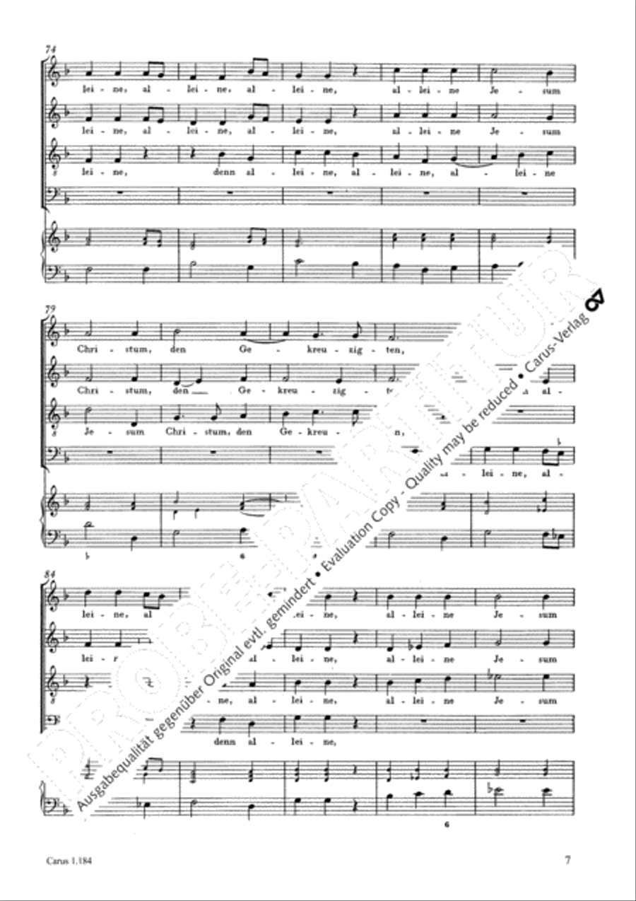 Ich hielte mich nicht dafur 4-Part scores gallery preview page 8
