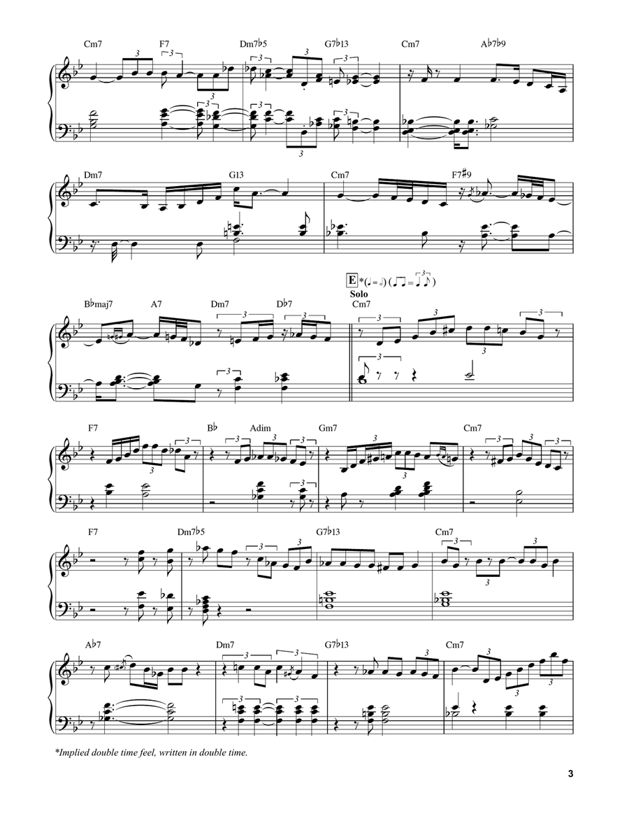 Everything Happens To Me Piano Solo scores gallery preview page 3