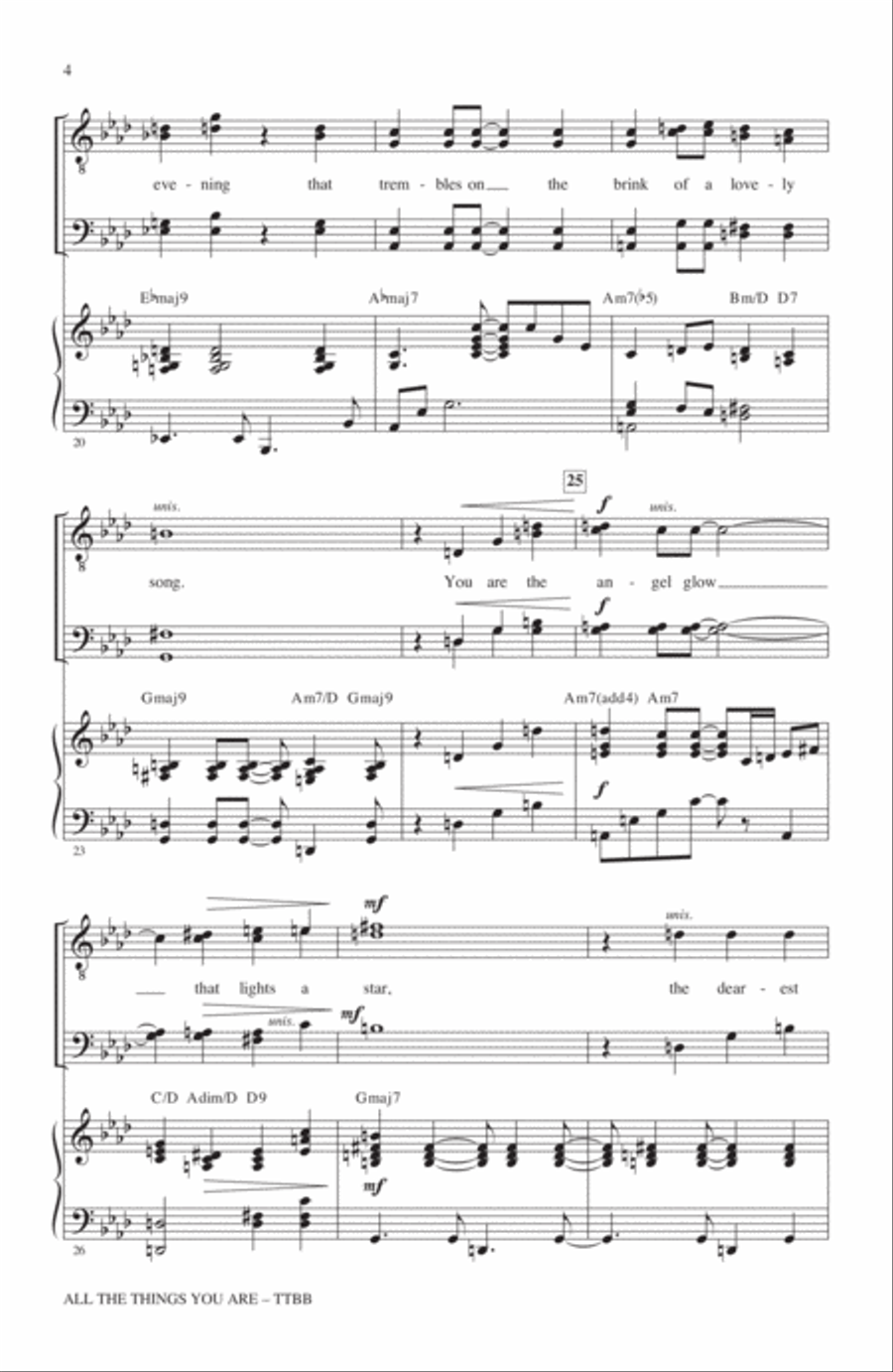 All The Things You Are TTBB scores gallery preview page 3