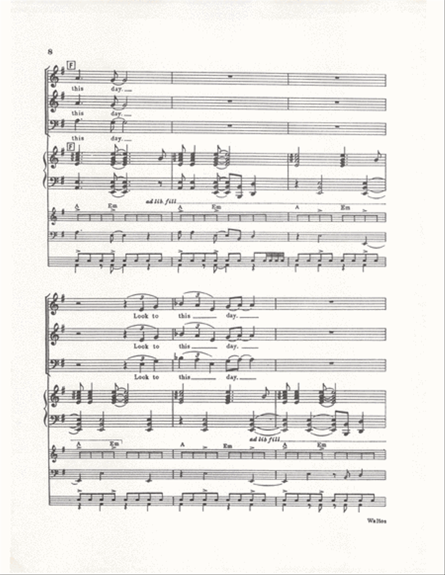 Look to this Day (Vocal Score) Divisi scores gallery preview page 13