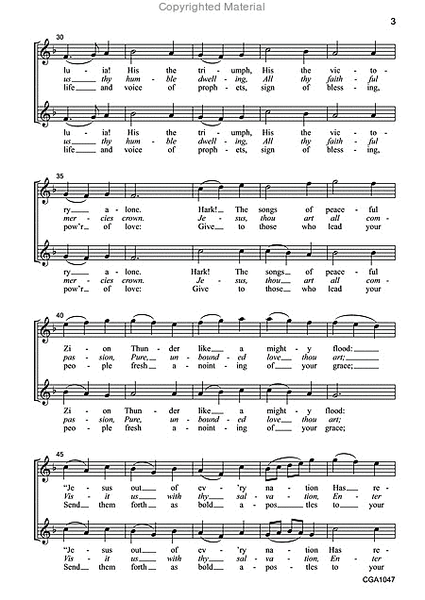 Alleluia! Sing to Jesus! - Choral Score image number null