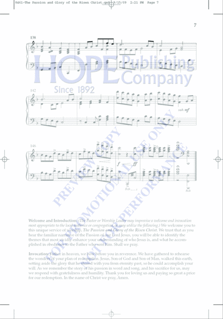 The Passion and Glory of the Risen Christ Choir scores gallery preview page 15