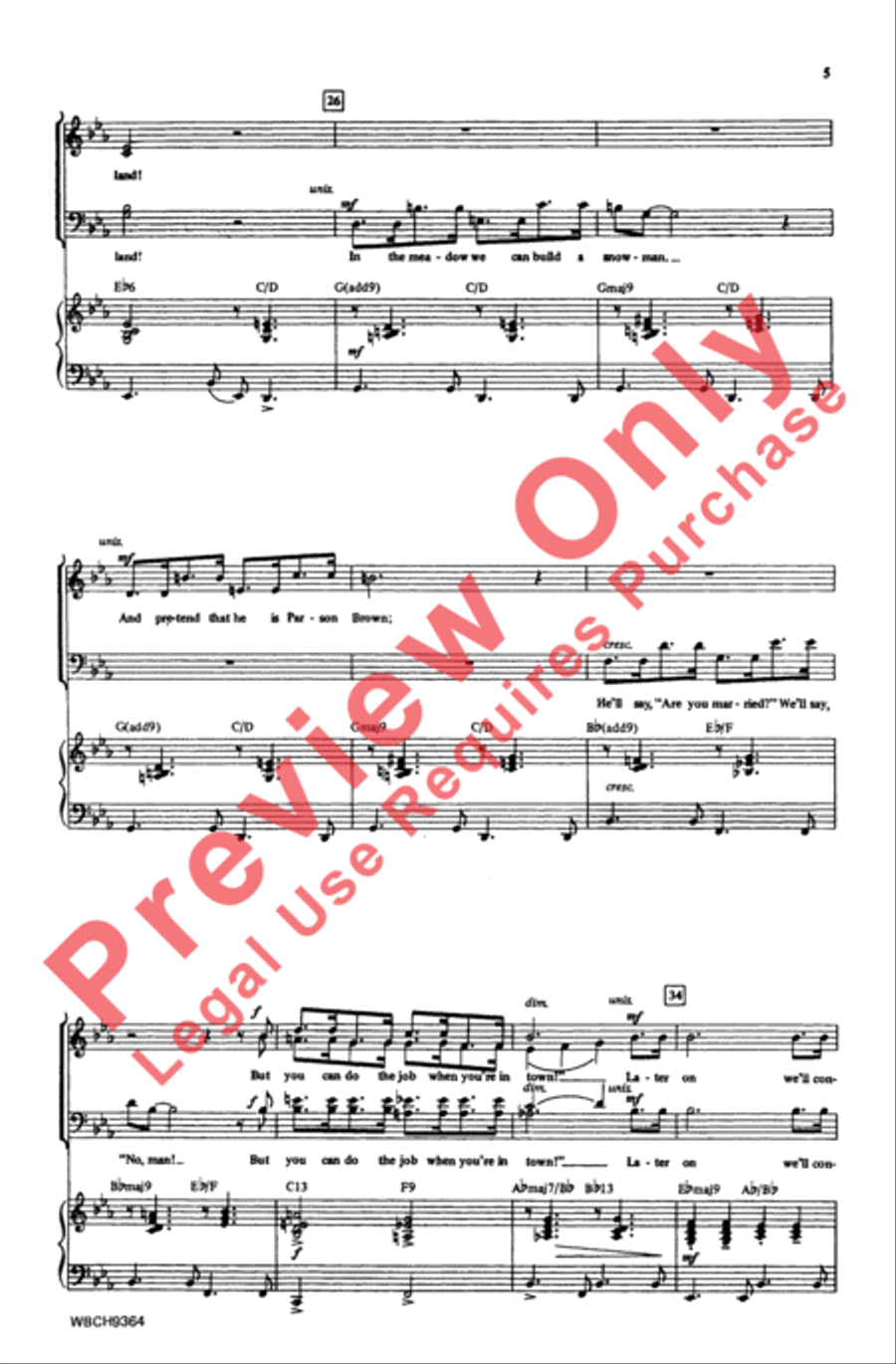 Winter Wonderland 4-Part scores gallery preview page 4