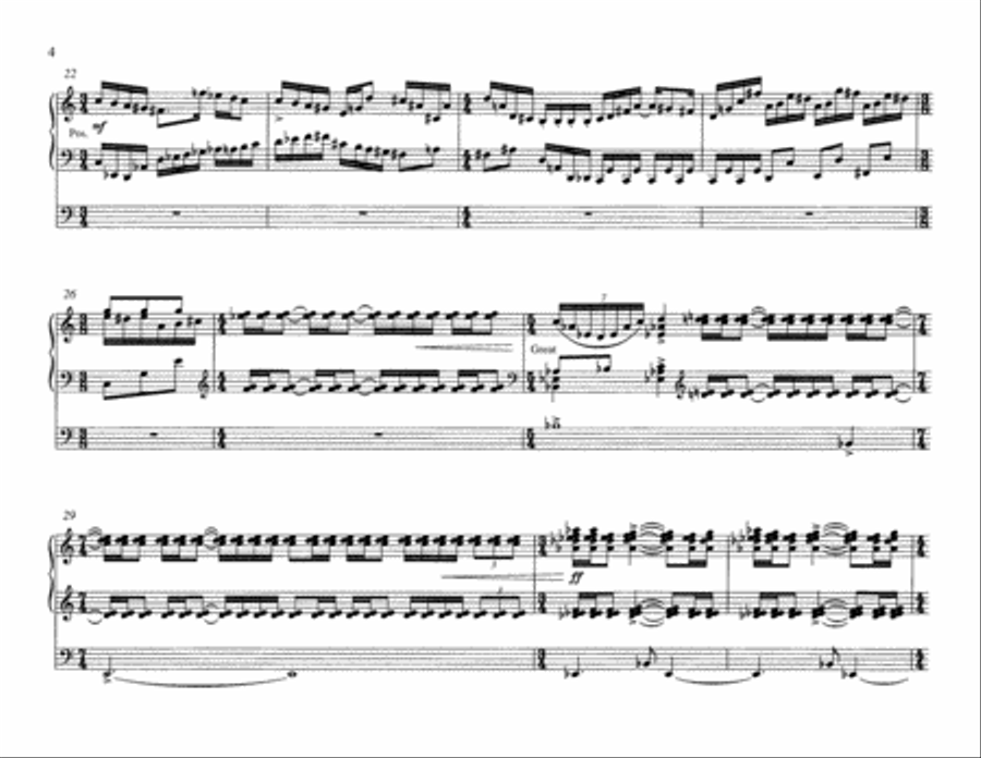 Toccata, Adagio and Fugue Organ scores gallery preview page 3