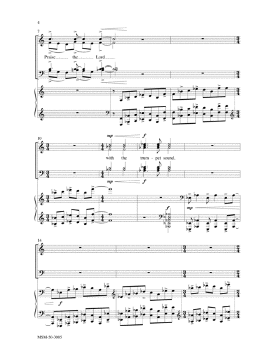 Psalm 150 Divisi scores gallery preview page 3