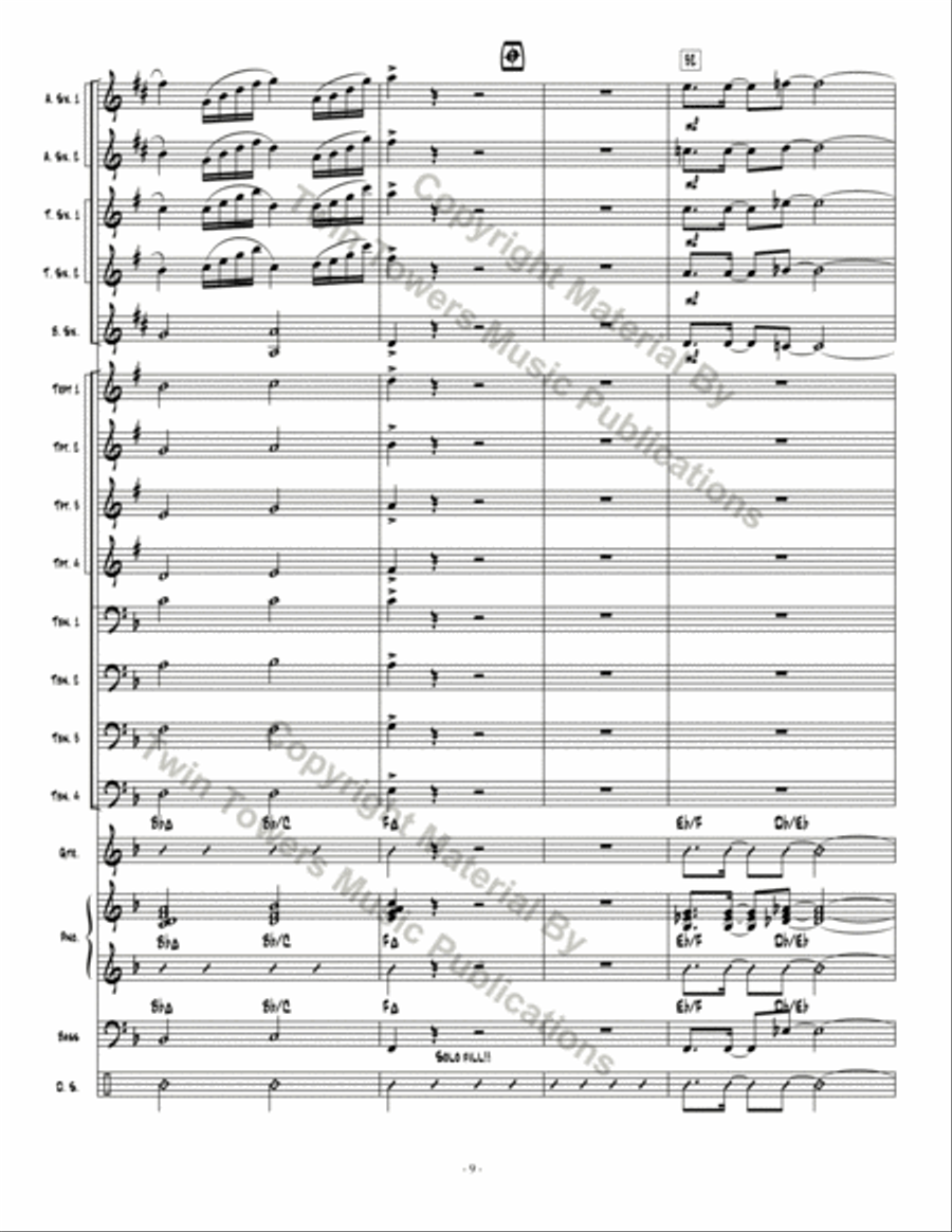 On The Road Jazz Ensemble scores gallery preview page 10