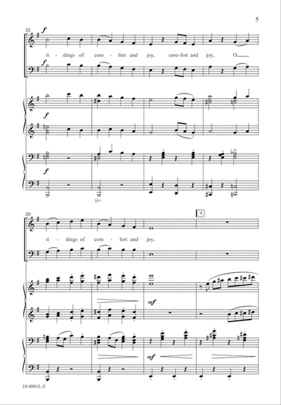 God Rest You Merry, Gentlemen 4-Part scores gallery preview page 6