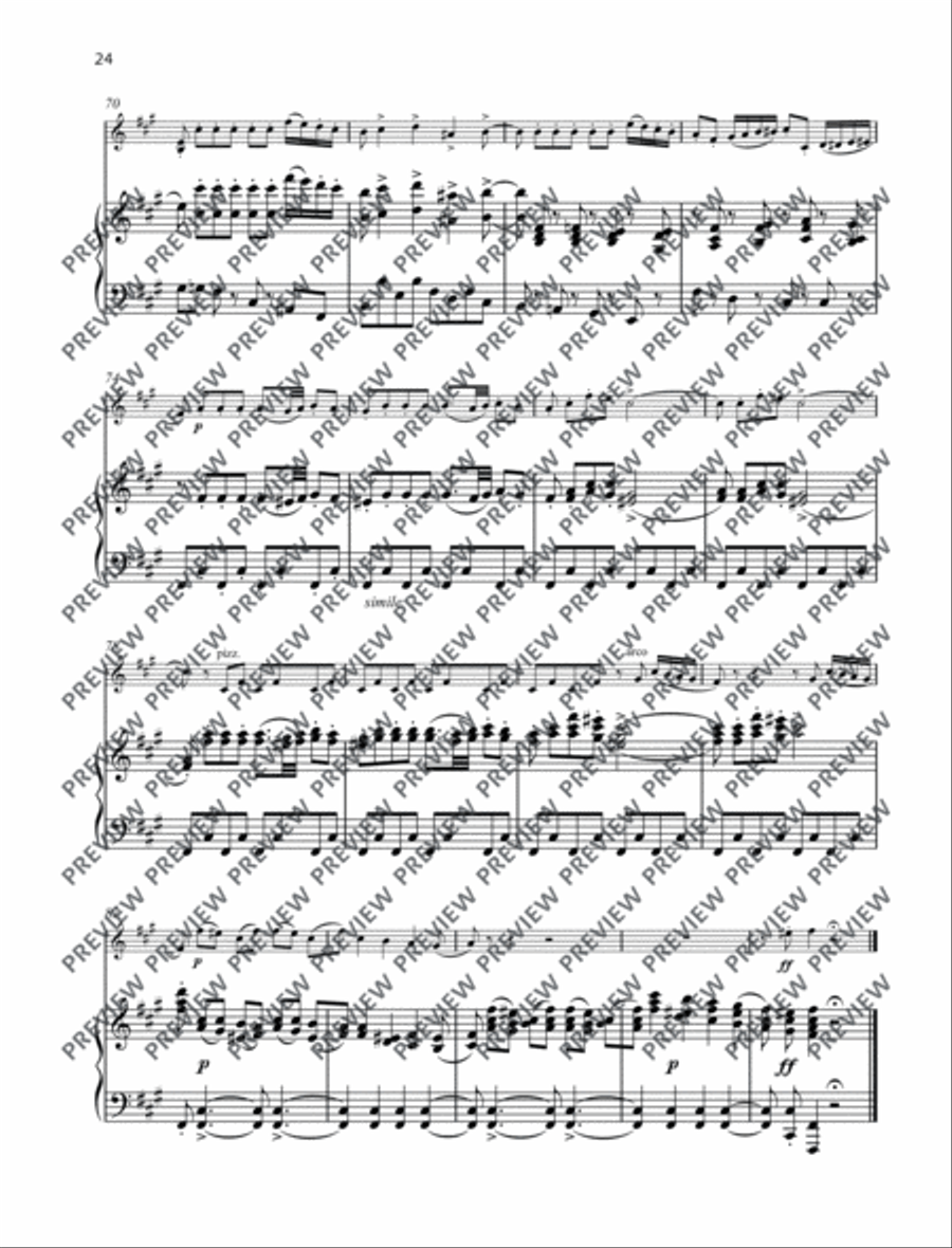 Swan Lake Violin Solo scores gallery preview page 6