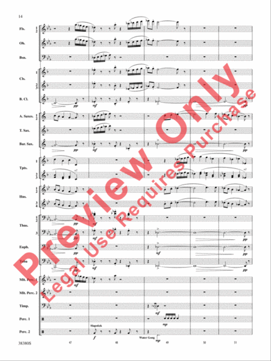 And In the End It Was Earth Concert Band scores gallery preview page 15