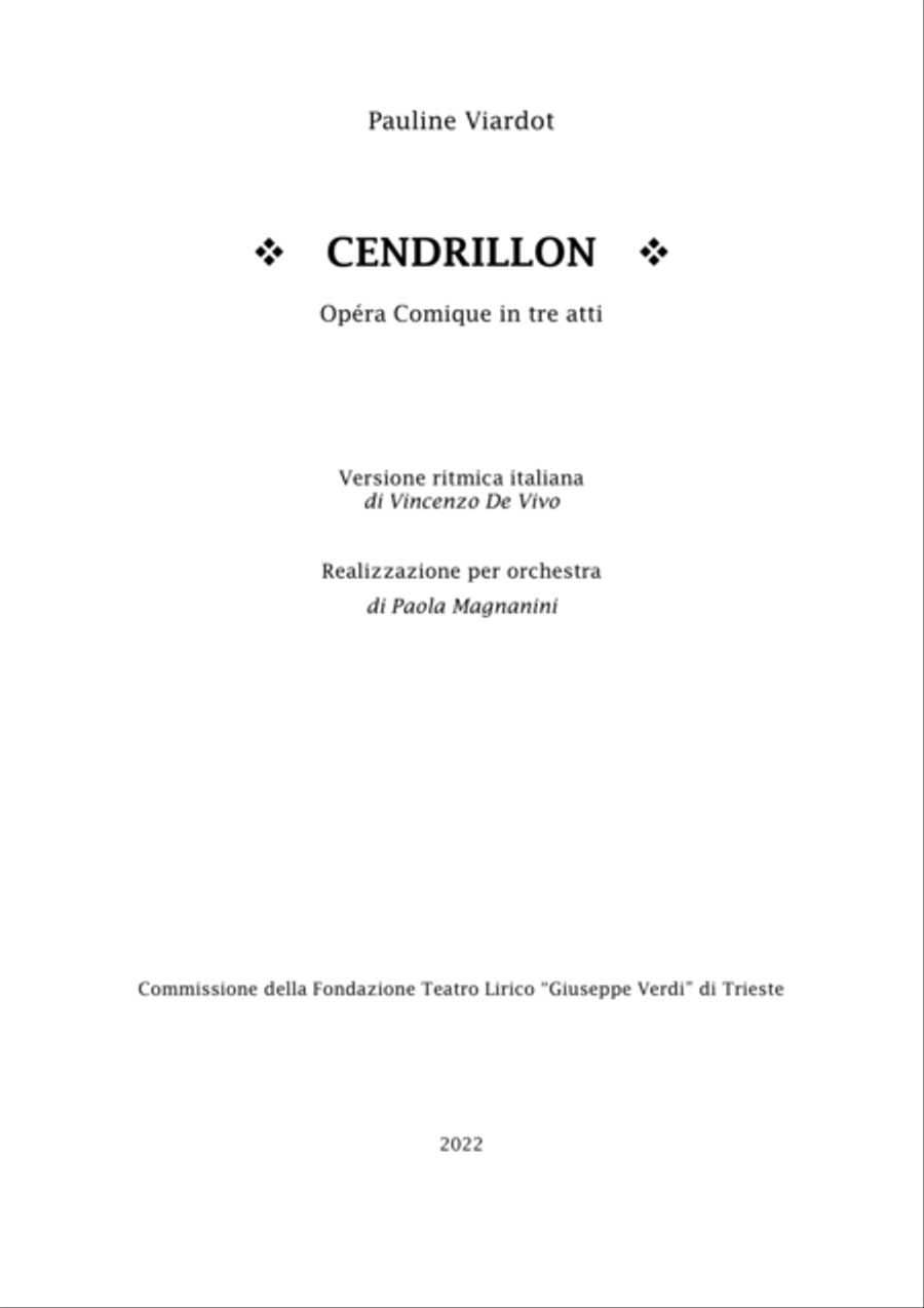 Paola Magnanini: CENDRILLON (ES-22-021) - Score Only Chamber Orchestra scores gallery preview page 3