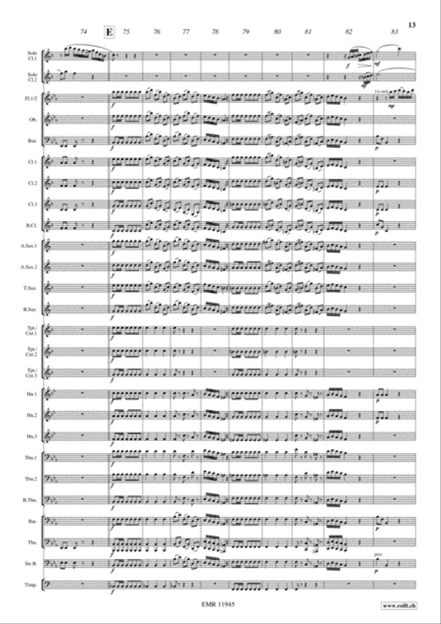 Concerto Concert Band scores gallery preview page 13