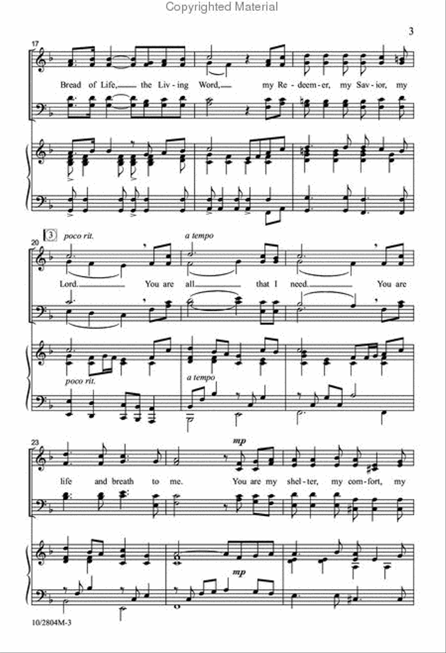 You Are All that I Need 4-Part scores gallery preview page 4