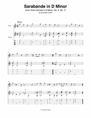 Sarabande in D Minor (from Violin Sonata in D Minor, Op. 5, No. 7)