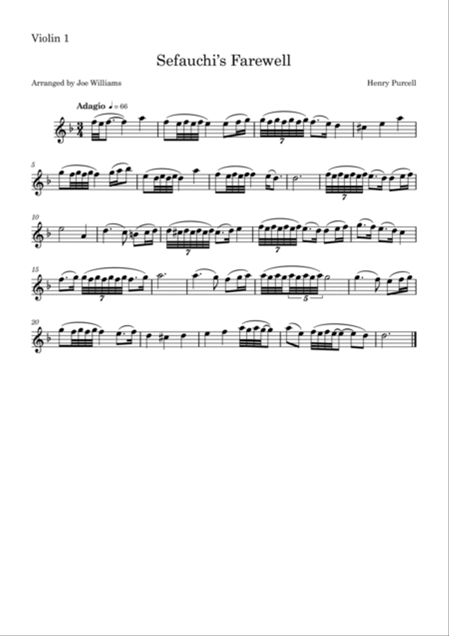 Sefauchi's Farewell Sefauchi's Farewell String Trio scores gallery preview page 3