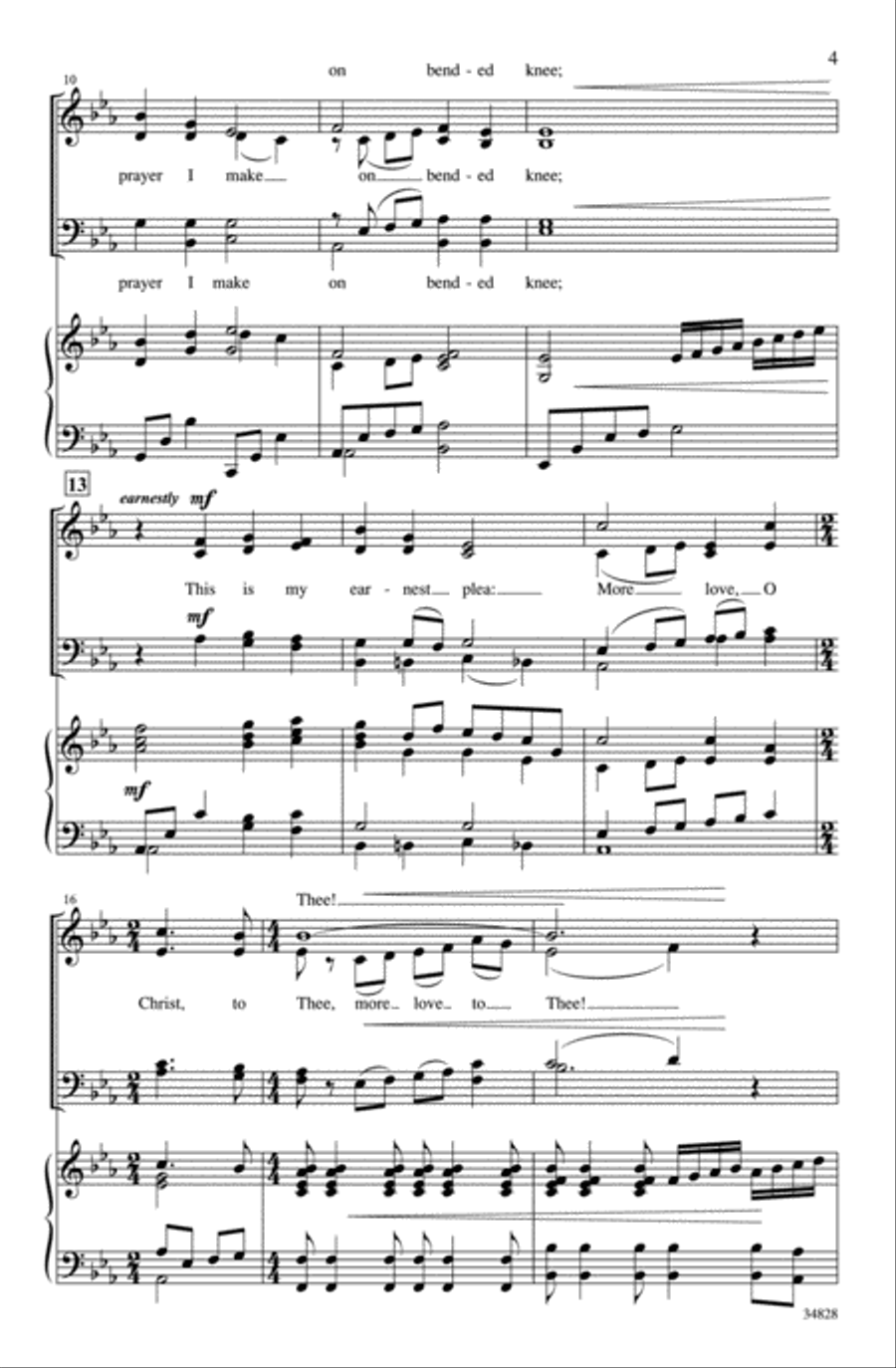 More Love, O Christ 4-Part scores gallery preview page 3