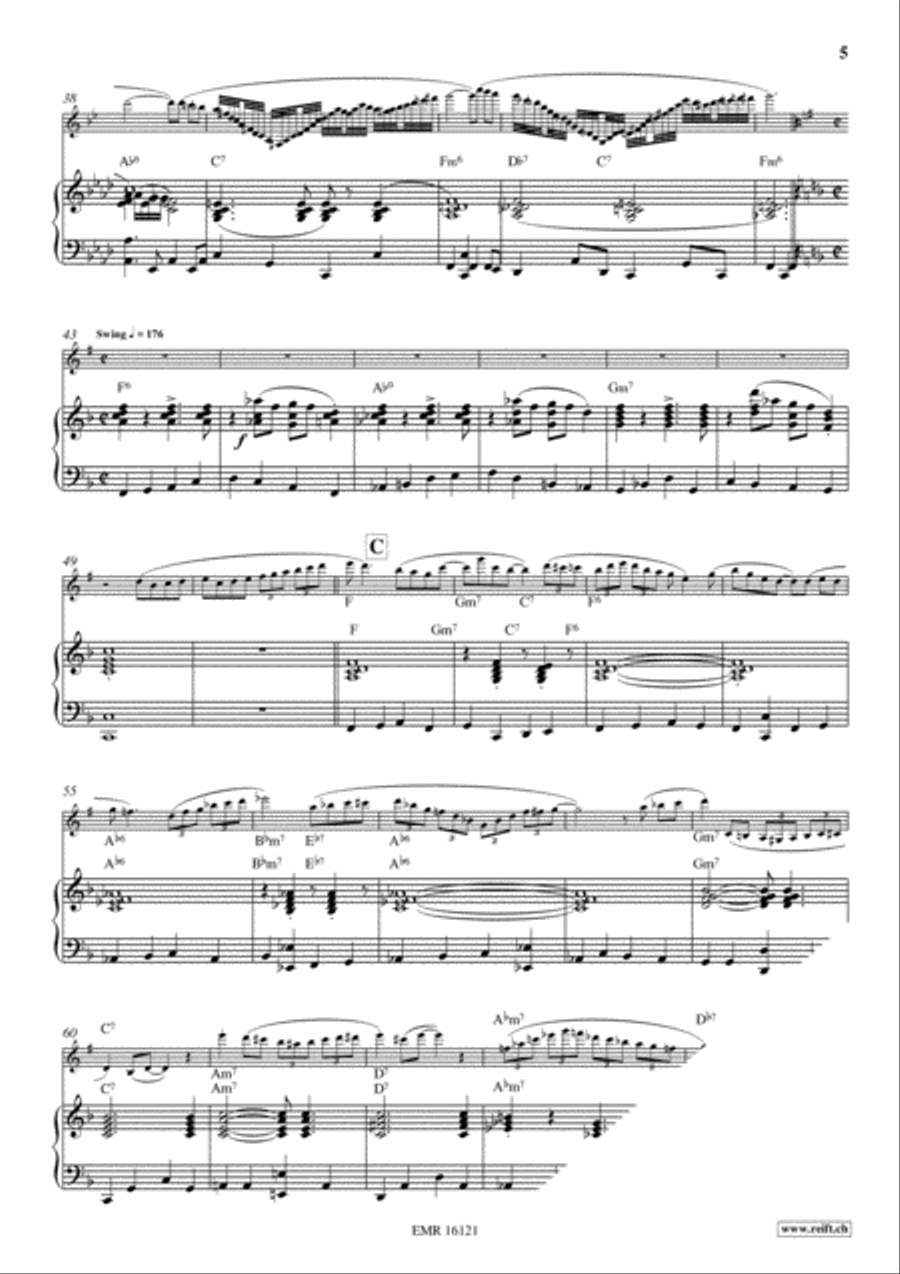Wild And Blue Clarinet Solo scores gallery preview page 6