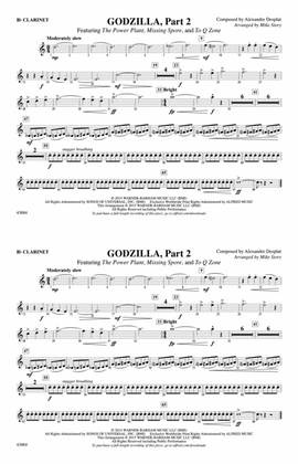 Book cover for Godzilla, Part 2: 1st B-flat Clarinet