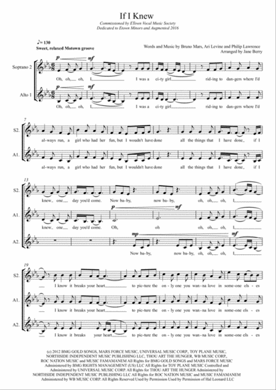 If I Knew SSAA scores gallery preview page 1