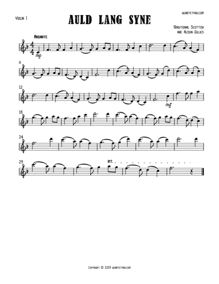 Auld Lang Syne - String Trio (optional vln2 or vla) image number null