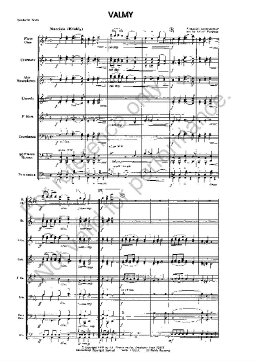 Valmy Concert Band scores gallery preview page 2