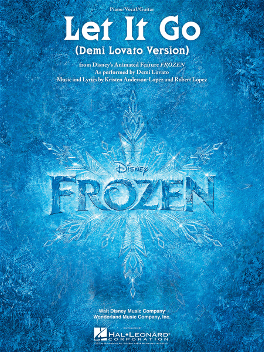 Let It Go Piano, Vocal, Guitar scores gallery preview page 1