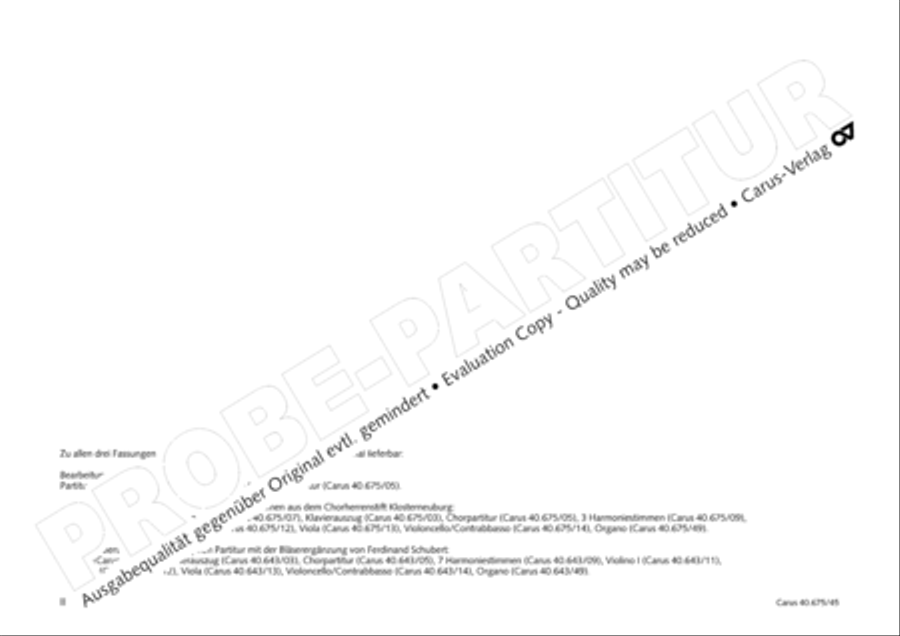 Mass in G Major 4-Part scores gallery preview page 3