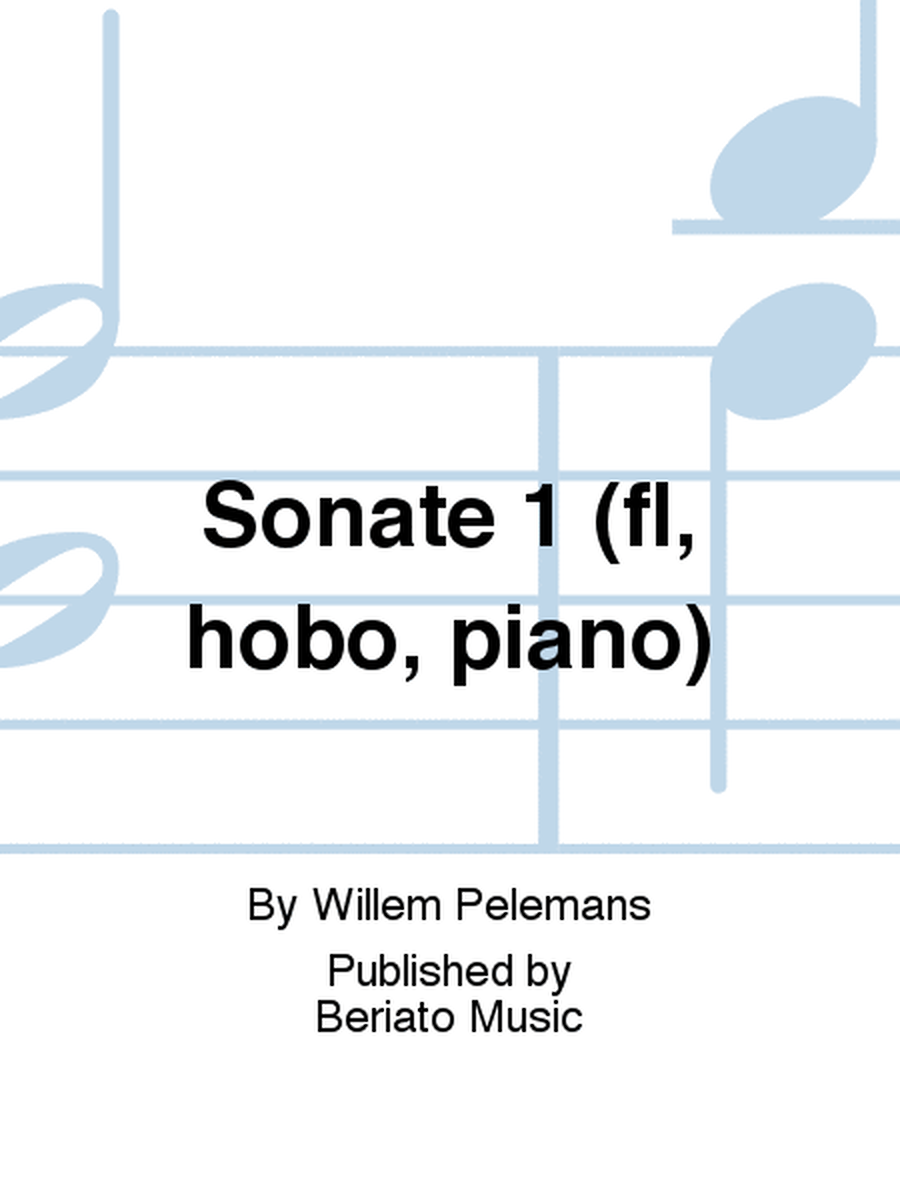 Sonate 1 (fl, hobo, piano)