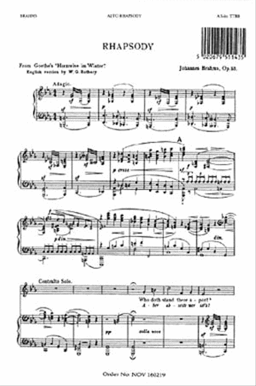 Alto Rhapsody TTBB scores gallery preview page 1