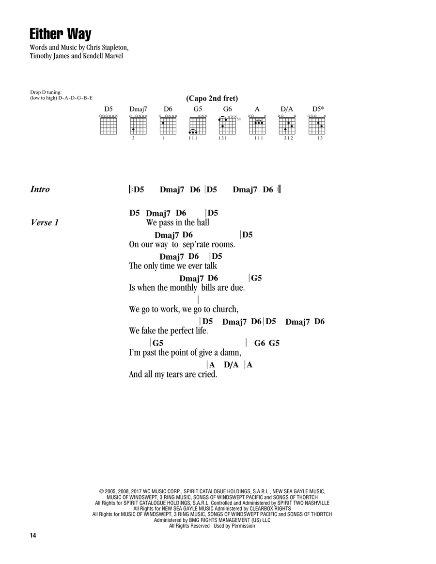 Either Way Electric Guitar scores gallery preview page 1