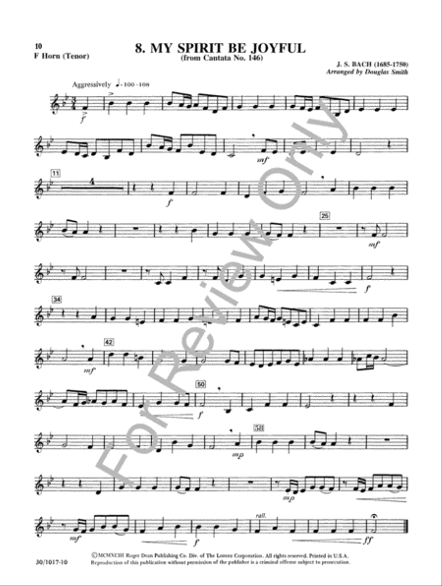 Classics for Four-Plus Brass - F Horn Brass Ensemble scores gallery preview page 4